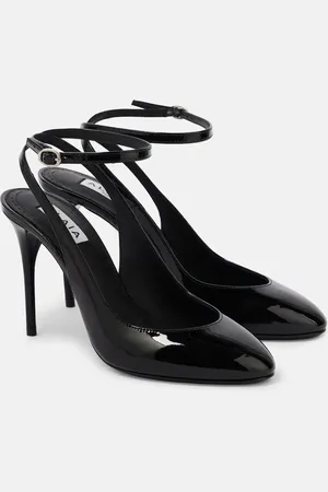 Alaïa AlaÃ¯a DÃ©colletÃ© 90 patent leather pumps