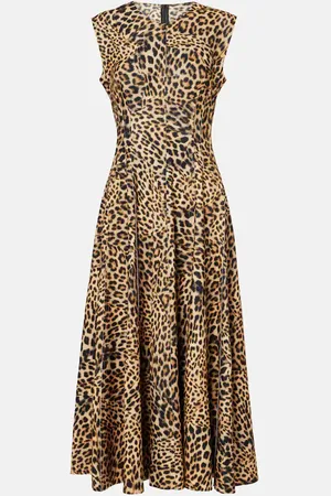 Norma Kamali Grace leopard-print maxi dress