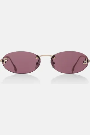 Fendi First Crystal oval sunglasses