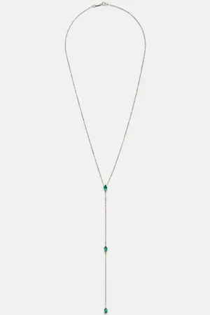 Anita 18kt necklace with emeralds
