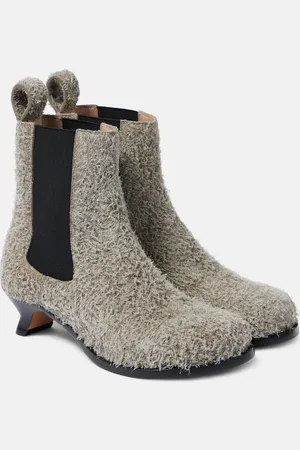 Loewe Campo Chelsea suede ankle boots