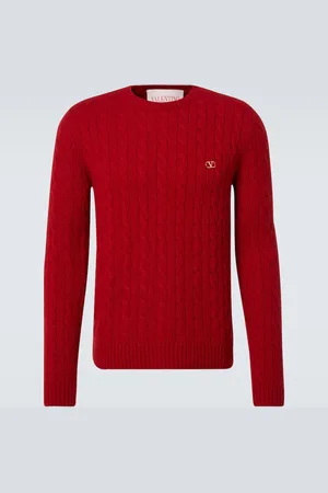 VALENTINO Cable-knit cashmere sweater