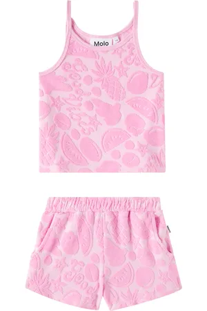 Molo Rizi cotton-blend top and Angel shirt set