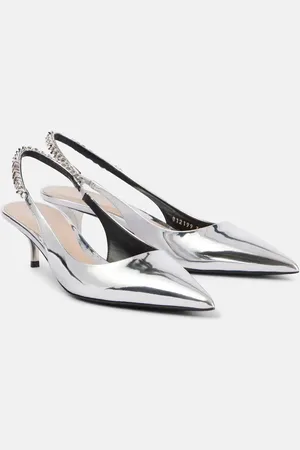 Gucci Signoria 45 leather slingback pumps