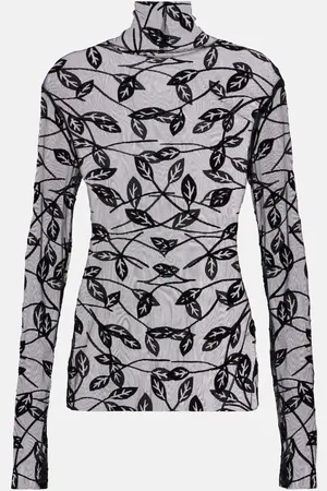 Norma Kamali Sheer turtleneck top