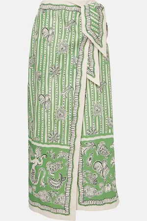 ALÉMAIS AlÃ©mais Lula printed cotton wrap skirt