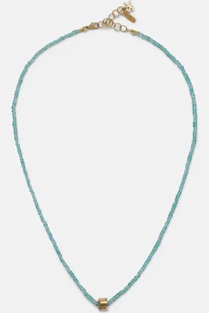 Suzanne Kalan Infinite 18kt gold necklace with apatites