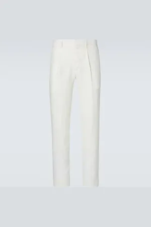 LARDINI Linen straight pants