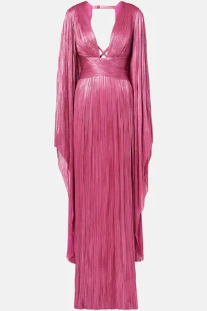 MARIA LUCIA HOHAN Crystal caped silk gown
