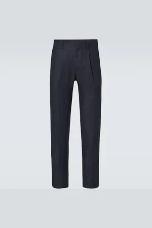 LARDINI Linen straight pants