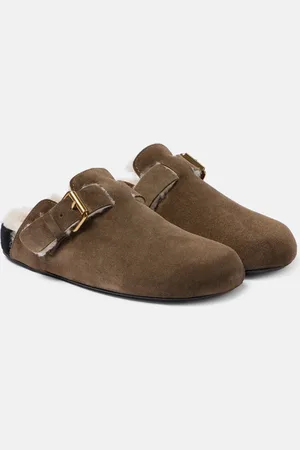 Isabel Marant Mirvin shearling-lined suede clogs