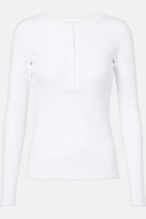 NILI LOTAN Jordan Henley cotton T-shirt