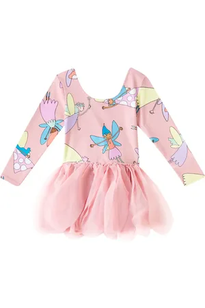 Stella McCartney Printed tulle and jersey dress