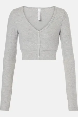 alo Me Time cropped cardigan