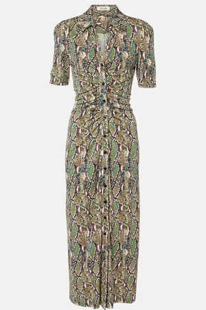 Diane von Furstenberg Zoey printed jersey midi dress