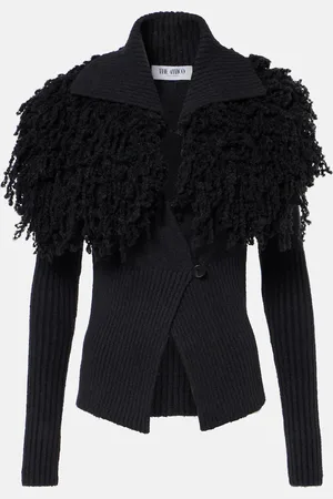 The Attico Faux shearling cardigan