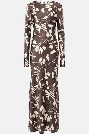 FAITHFULL THE BRAND Faroe floral satin maxi dress