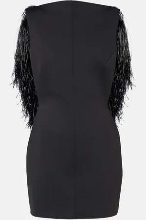 DAVID KOMA Fringed minidress