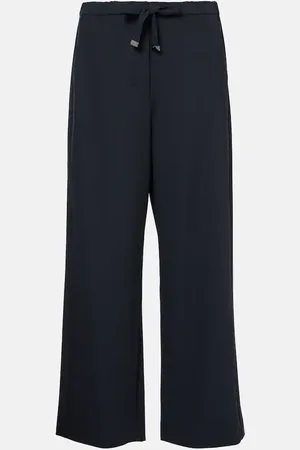 Max Mara Argenta wool crÃªpe gabardine straight pants