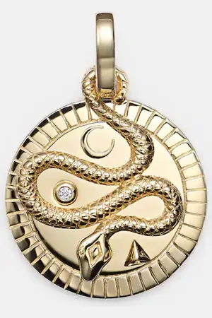 Foundrae Wholeness Medium pendant with diamonds
