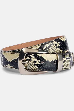 Khaite Benny snake-effect leather belt