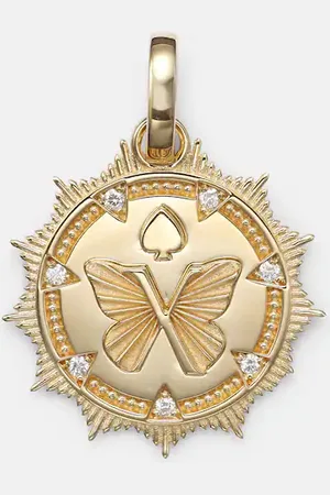 Foundrae Reverie Medium 18kt pendant with diamonds