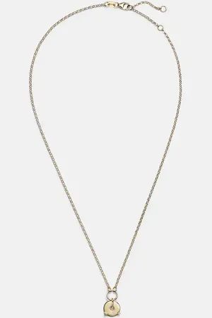 Foundrae Arrow 18kt chain necklace with diamonds