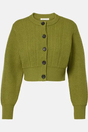 EMILIA WICKSTEAD Albert cropped wool cardigan