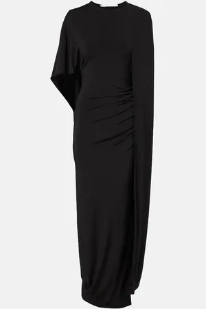 Stella McCartney Caped ruched gown