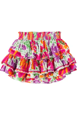 POUPETTE ST BARTH Ariane floral tiered skirt