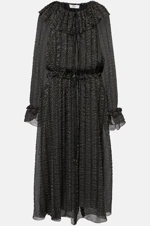 Chloé ChloÃ© Ruffled gathered silk-blend gown