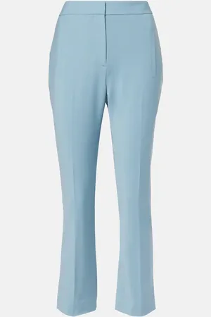 VERONICA BEARD Arte cropped wool-blend slim pants