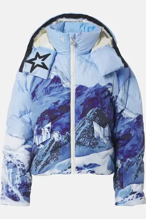 Perfect Moment Mountain printed down jacket