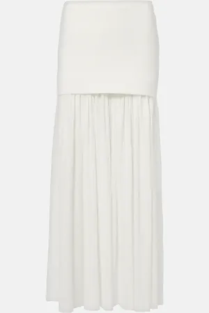 Proenza Schouler Paige pleated crÃªpe chiffon maxi skirt