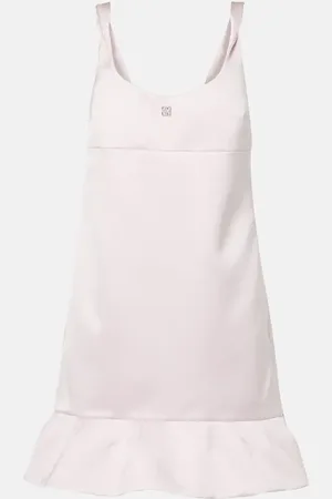 Givenchy 4G ruffle satin minidress