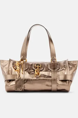 Chloé ChloÃ© Kerala 25 Large metallic leather tote bag