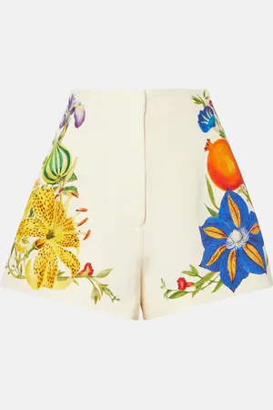 ALÉMAIS AlÃ©mais Flores floral high-rise shorts