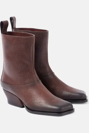 Loewe Onda 45 leather ankle boots