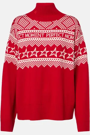 Perfect Moment Intarsia wool sweater
