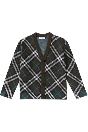 Burberry Checked wool cardigan