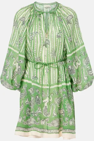 ALÉMAIS AlÃ©mais Lula printed linen minidress
