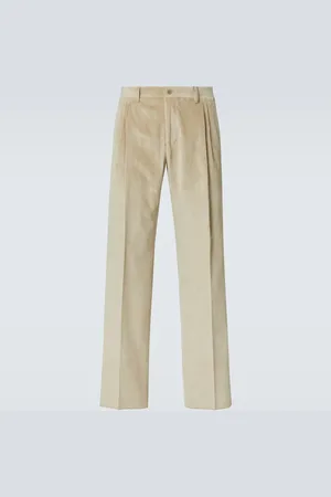 CANALI Cotton corduroy straight pants