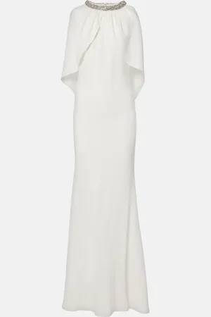 Roland Mouret Bridal embellished caped gown