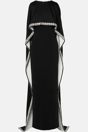 Roland Mouret Embellished satin crÃªpe gown