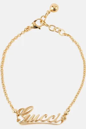 Gucci Script brass bracelet