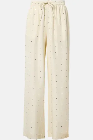 Rohe RÃ³he Polka-dot silk wide-leg pants