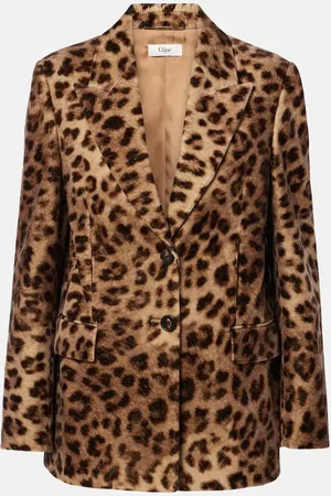 Chloé ChloÃ© Leopard-print cotton blazer
