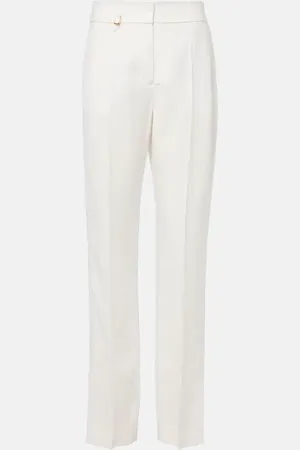 Jacquemus Tibau high-rise canvas slim pants