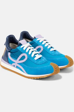 Loewe Flow Runner 2.0 suede-trimmed sneakers