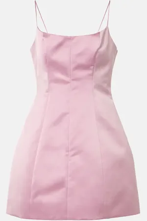 BLUMARINE Duchess satin mini dress